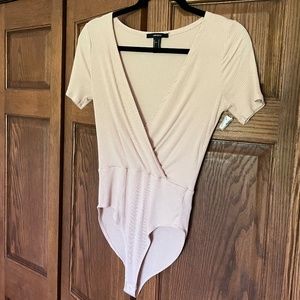 Forever 21 tan/pink medium sized bodysuit